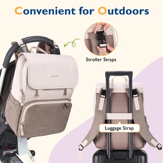 Foto 3 | Foto 3 | Mochila Para Pañales Mommore Grande Aislada Para Viajes - Venta Internacional.