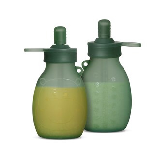 Foto 1 | Foto 1 | Set De 2 Bolsas Reutilizables De Silicona Haakaa Hipopótamo 270ml - Venta Internacional.