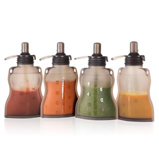 Foto 1 | Foto 1 | Pañales Reutilizables Para Comida De Bebé Haakaa De Silicona 120 Ml Paquete De 4 - Venta Internacional.
