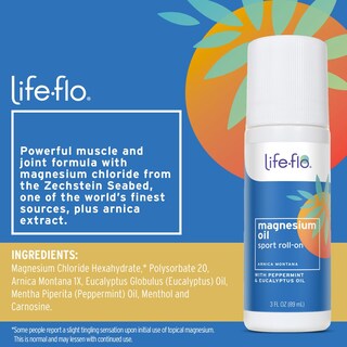 Foto 2 | Foto 2 | Aceite de Magnesio Roll-on Life-flo Sport 89 Ml - Venta Internacional