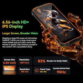 Foto 6 | Foto 6 | Smartphone Blackview Oscal Marine 2 Ai Rugged De 12 Gb+64 Gb Desbloqueado