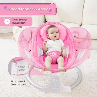 Foto 4 | Foto 4 | Columpio Para Bebé Bellababy Portátil 3 Posiciones 5 Velocidades Con Bluetooth - Venta Internacional.