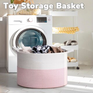Foto 4 | Foto 4 | Cesta Organizadora Goodpick De Algodón Rosa 56x35 Cm - Venta Internacional.