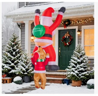 Foto 5 | Foto 5 | Inflable Navidad Decoración Papá Noel y Perro con Luz Led