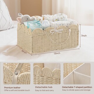 Foto 2 | Foto 2 | Cesta Portátil Para Pañales De Bebé Hblife De Cuerda De Papel - Venta Internacional.
