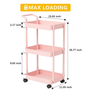 Foto 2 | Foto 2 | Carro Organizador Volnamal Rosa Para Pañales De Bebé De Plástico - Venta Internacional.
