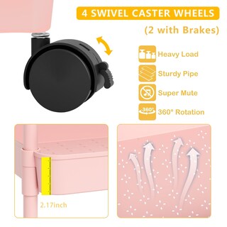 Foto 4 | Foto 4 | Carro Organizador Volnamal Rosa Para Pañales De Bebé De Plástico - Venta Internacional.