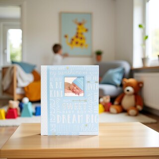 Foto 6 | Foto 6 | Libro De Recuerdos Para Bebés Lil Peach First 5 Years Azul 46 Páginas - Venta Internacional.