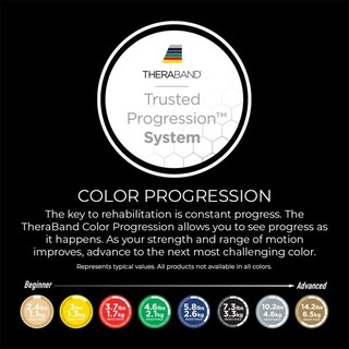 Foto 5 | Foto 5 | Bandas De Resistencia Theraband Profesional Látex Portátiles Para Rehabilitación Y Fitness 5.5 Metro