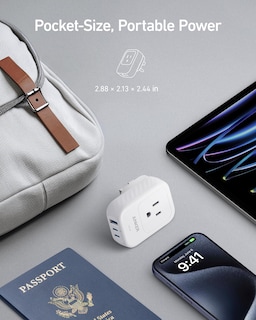 Foto 4 | Foto 4 | Adaptador De Enchufe Anker Usa To Uk International De 15 W Con 2 Ac Y 2 Usb-c - Venta Internacional.