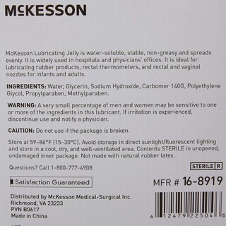 Foto 6 | Foto 6 | Lubricante Jelly Mckesson 113 G Lubricante Antiadherente A Base De Agua - Venta Internacional.