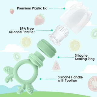 Foto 3 | Foto 3 | Alimentador De Comida Para Bebés De Silicona Y Moldes Para Paletas De Leche Materna Lnxusoqs - Venta Internacional.
