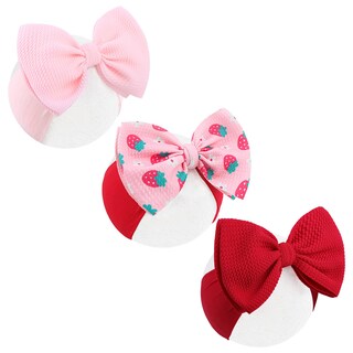 Foto 1 | Foto 1 | Diademas Para Bebé Niña Lanmerry 3 Unidades 15 Cm Lazos Rosas - Venta Internacional.