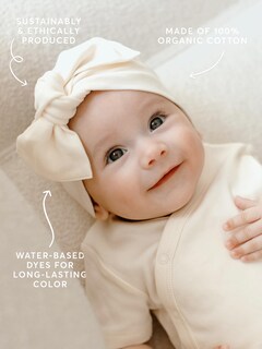 Foto 2 | Foto 2 | Diadema Para Bebé De Colores Orgánicos Con Lazo Con Lazo Brezo Y Avena - Venta Internacional.