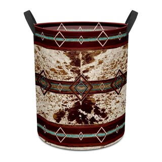 Foto 1 | Foto 1 | Cesto De Ropa Grtarany Con Estampado De Vaca Azteca Impermeable 50 X 38 Cm - Venta Internacional.
