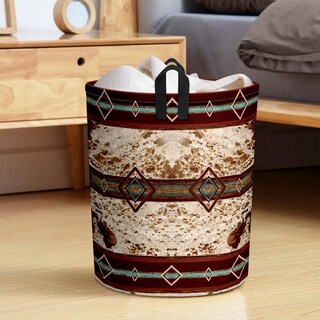 Foto 6 | Foto 6 | Cesto De Ropa Grtarany Con Estampado De Vaca Azteca Impermeable 50 X 38 Cm - Venta Internacional.