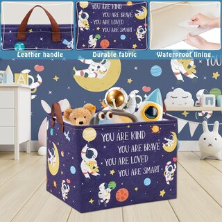Foto 4 | Foto 4 | Caja De Almacenamiento De Juguetes Xhwzof Space Theme 40l Plegable - Venta Internacional.