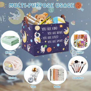 Foto 5 | Foto 5 | Caja De Almacenamiento De Juguetes Xhwzof Space Theme 40l Plegable - Venta Internacional.