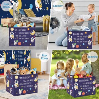 Foto 6 | Foto 6 | Caja De Almacenamiento De Juguetes Xhwzof Space Theme 40l Plegable - Venta Internacional.