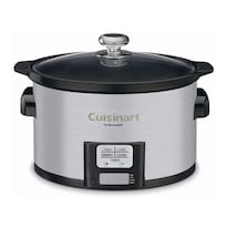 Olla Lenta Programable Cuisinart Plata De 3-1/2 Cuartos De Galón