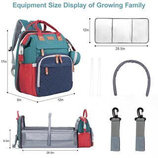 Foto 4 | Foto 4 | Mochila Para Pañales Shengmeister De Gran Capacidad Para Viajes - Venta Internacional.