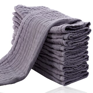 Foto 1 | Foto 1 | Towel Cute Castle - Juego De 12 Paños De Muselina Para Eructos (51 X 25 Cm) Color Gris - Venta Internacional.