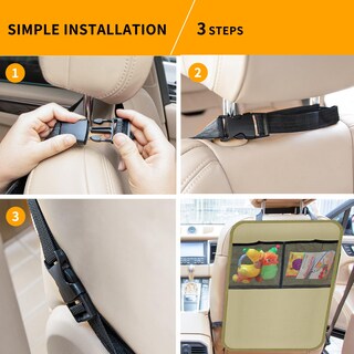 Foto 7 | Foto 7 | Protector Para Respaldo De Asiento De Auto Zecirl 46x61 Cm Impermeable 2 Unidades - Venta Internacional.