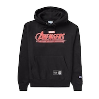 Sudadera Champion Reverse Avengers Para Hombre. Gf68-592514-003 Negro