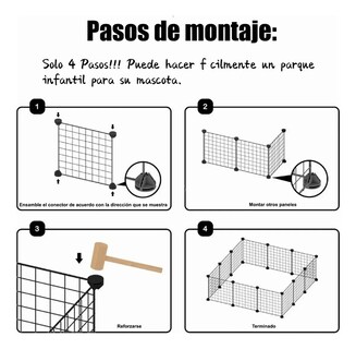 Foto 2 | Foto 2 | Corral para Perros Plegable 12 Piezas