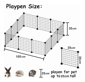 Foto 3 | Foto 3 | Corral para Perros Plegable 12 Piezas