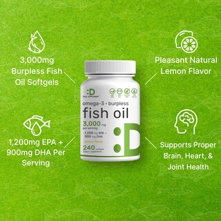 Foto 4 | Foto 4 | Suplementos De Aceite De Pescado Con Omega 3 Suplemento De Oferta 3000 Mg 240 Cápsulas Blandas - Venta Internacional.