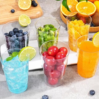 Foto 6 | Foto 6 | Vasos De Plástico Bysnow Transparentes De 12 Onzas (paquete De 100) Resistentes Al Calor - Venta Internacional.