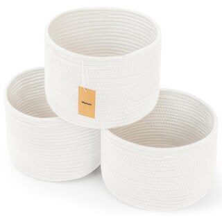 Foto 1 | Foto 1 | Cestas De Almacenamiento Maxuni Con Cuerda De Algodón 25 X 25 X 18 Cm Paquete De 3 - Venta Internacional.