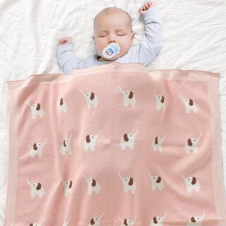 Foto 3 | Foto 3 | Manta Hadetoto De Algodón Para Bebé Suave Y Acogedora Envolvente Rosa 90x70 Cm - Venta Internacional.