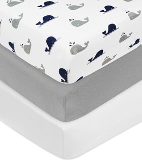 Foto 1 | Foto 1 | Paquete De 3 Sábanas Ajustables Para Cuna De American Baby Company 132 X 71 Cm - Venta Internacional.