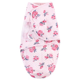 Foto 3 | Foto 3 | Swaddle Wrap Paquete De 3 Unidades Acolchado Hudson Baby Algodón Rosa Y Azul Marino - Venta Internacional.
