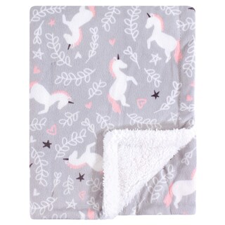 Foto 1 | Foto 1 | Manta Sherpa Hudson Baby De Felpa Con Visón Y Unicornio 76 X 102 Cm - Venta Internacional.