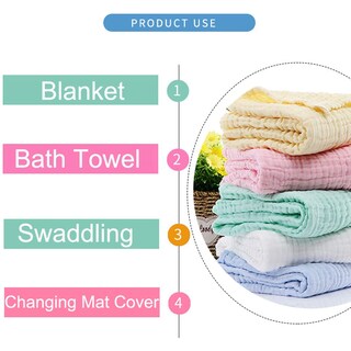 Foto 4 | Foto 4 | Toallas De Baño De Muselina Para Bebés Aablexema Paquete De 2 Unidades 109 X 109 Cm - Venta Internacional.