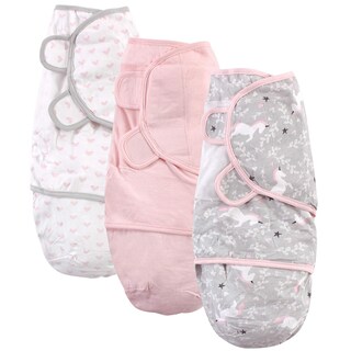 Foto 1 | Foto 1 | Envoltorio De Algodón Para Bebés Paquete De 3 Unidades Unicornio Gris Hudson Baby - Venta Internacional.