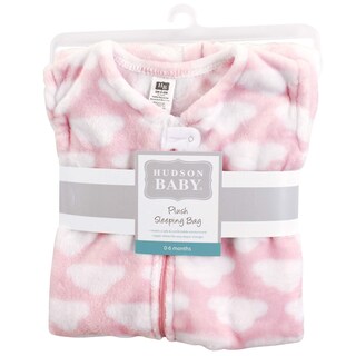Foto 2 | Foto 2 | Saco De Dormir Hudson Baby Plush Pink Clouds De 6 A 12 Meses - Venta Internacional.