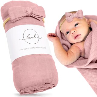 Foto 1 | Foto 1 | Manta De Envoltorio Para Bebé Baby Want Designs 120 Cm Suave Rosa Empolvado - Venta Internacional.