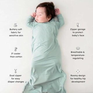 Foto 3 | Foto 3 | Saco De Dormir Kyte Baby Tamaño Mediano Color Salvia Rayón Y Bambú 0 5 G - Venta Internacional.