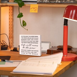 Foto 4 | Foto 4 | Cartel De Madera Para Escritorio Infantil Rjymk 13 X 13 Cm Neutro - Venta Internacional.