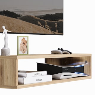 Foto 6 | Foto 6 | Mueble Para Tv Flotante Lima Moru Color Roble