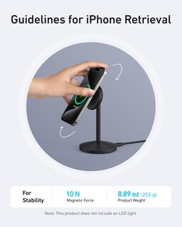 Foto 7 | Foto 7 | Cargador Inalámbrico Anker Maggo Stand De 15 W Con Rotación De 360° - Venta Internacional.
