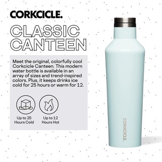 Foto 2 | Foto 2 | Botella De Agua Corkcicle Classic Canteen Con Aislamiento De 750 Ml Azul - Venta Internacional.
