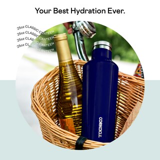 Foto 3 | Foto 3 | Botella De Agua Corkcicle Classic Canteen Con Aislamiento De 750 Ml Azul - Venta Internacional.