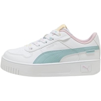Tenis Puma Carina Street Lacey Ps Para Niñas 17 A 21.5. 400885-01 Blanco