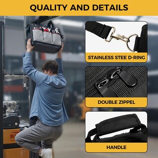 Foto 3 | Foto 3 | Organizador De Bolsas De Herramientas Ironland De 40 Cm Impermeable Y Resistente - Venta Internacional.