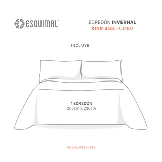 Foto 4 | Foto 4 | Cobertor Invernal Esquimal Edredón Luxus Relámpago King Size Jumbo